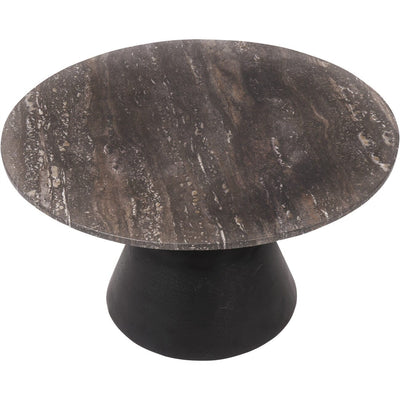 Valiona Large Black & Marble Coffee Table Furniture 