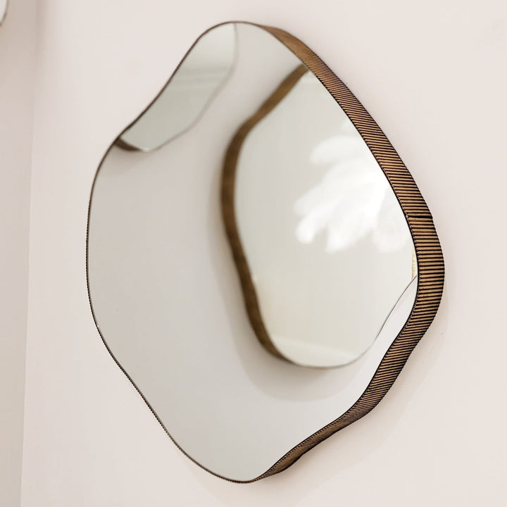 Valore Medium Bronze Abstract Wall Mirror Accessories 