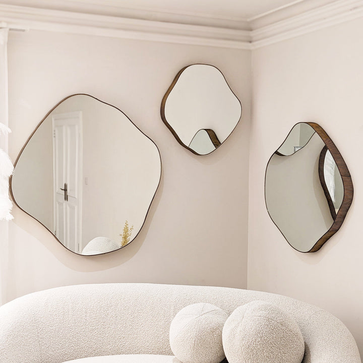Valore Medium Bronze Abstract Wall Mirror Accessories 