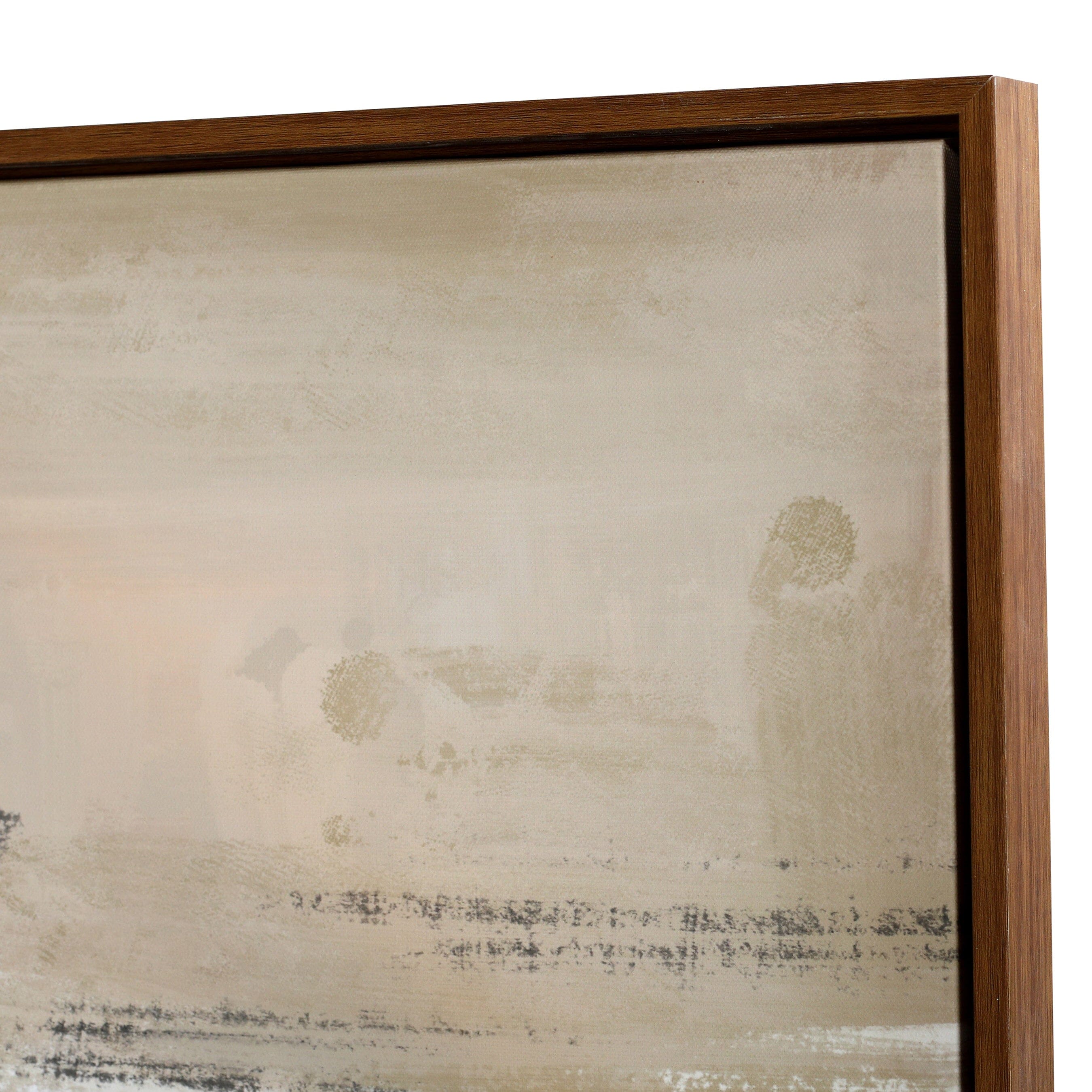 Vannes Large Taupe & Black Abstract Framed Wall Art Accessories 