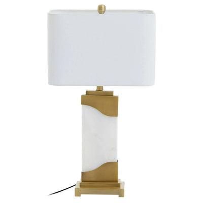 Varenna White Marble & Gold Table Lamp Lighting 