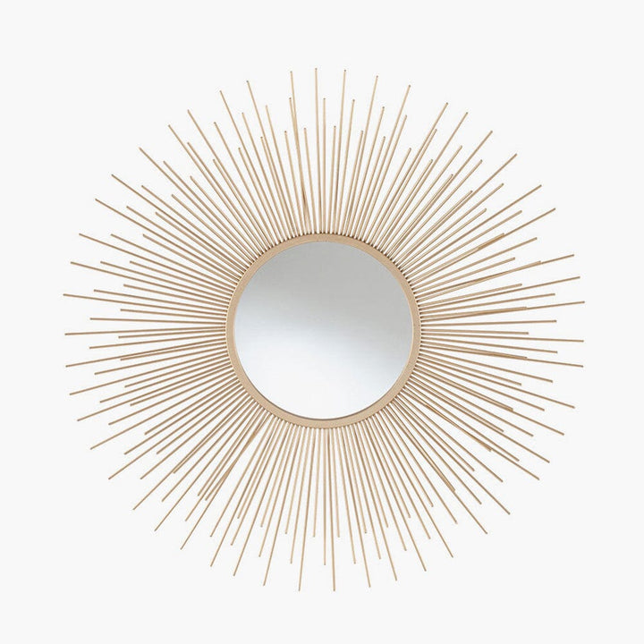 Vedra Gold Decorative Sunburst Mirror Accessories 