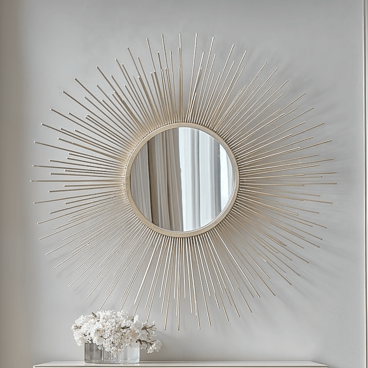 Vedra Gold Decorative Sunburst Mirror Accessories 