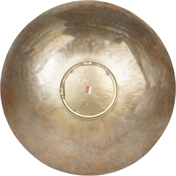 Velluto Antique Brass Textured Round Statement Wall Art Accessories 