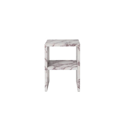 Venessia Calacatta Marble Effect Bedside Table Furniture 