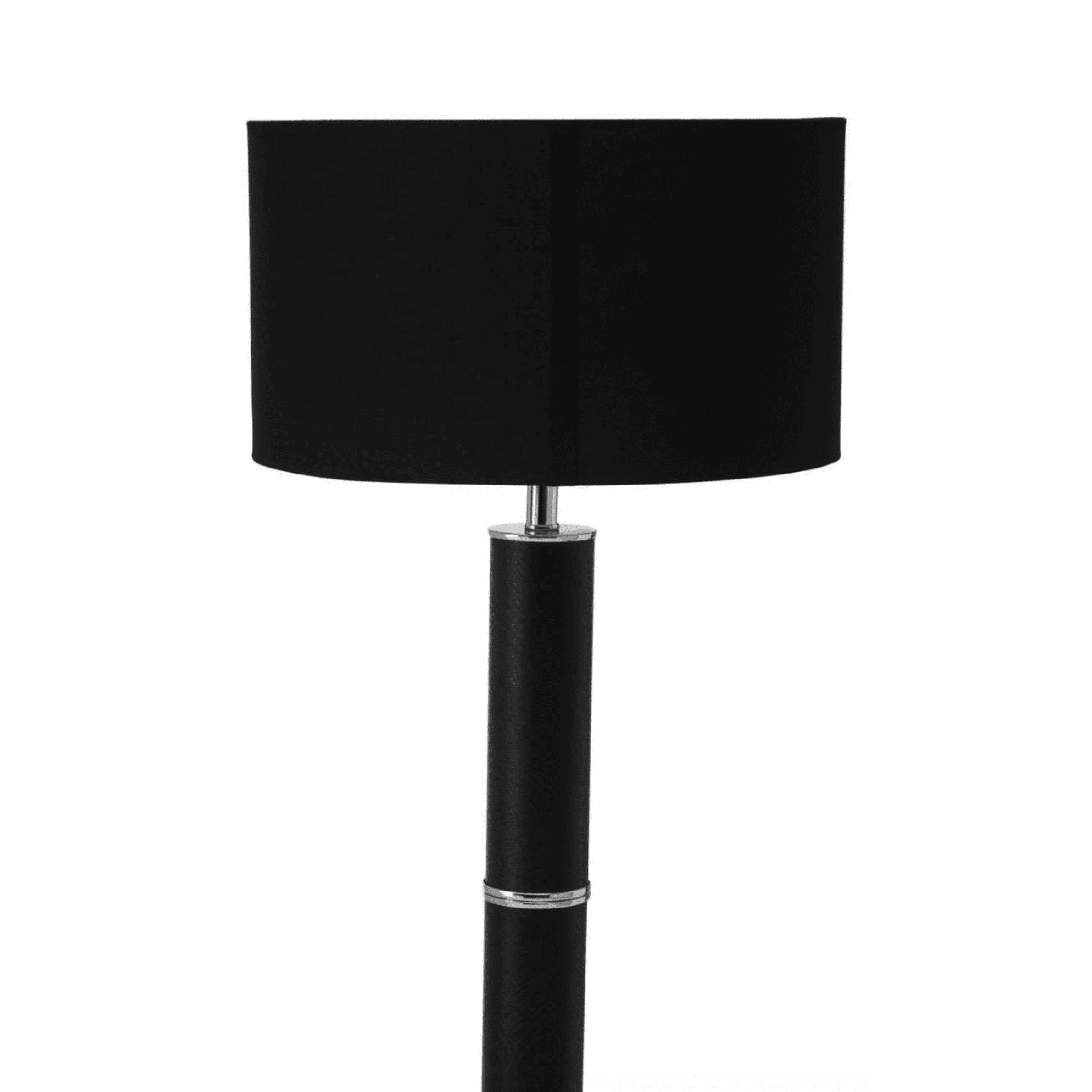 Veridian Chrome & Black Snake Effect Floor Lamp Lighting 