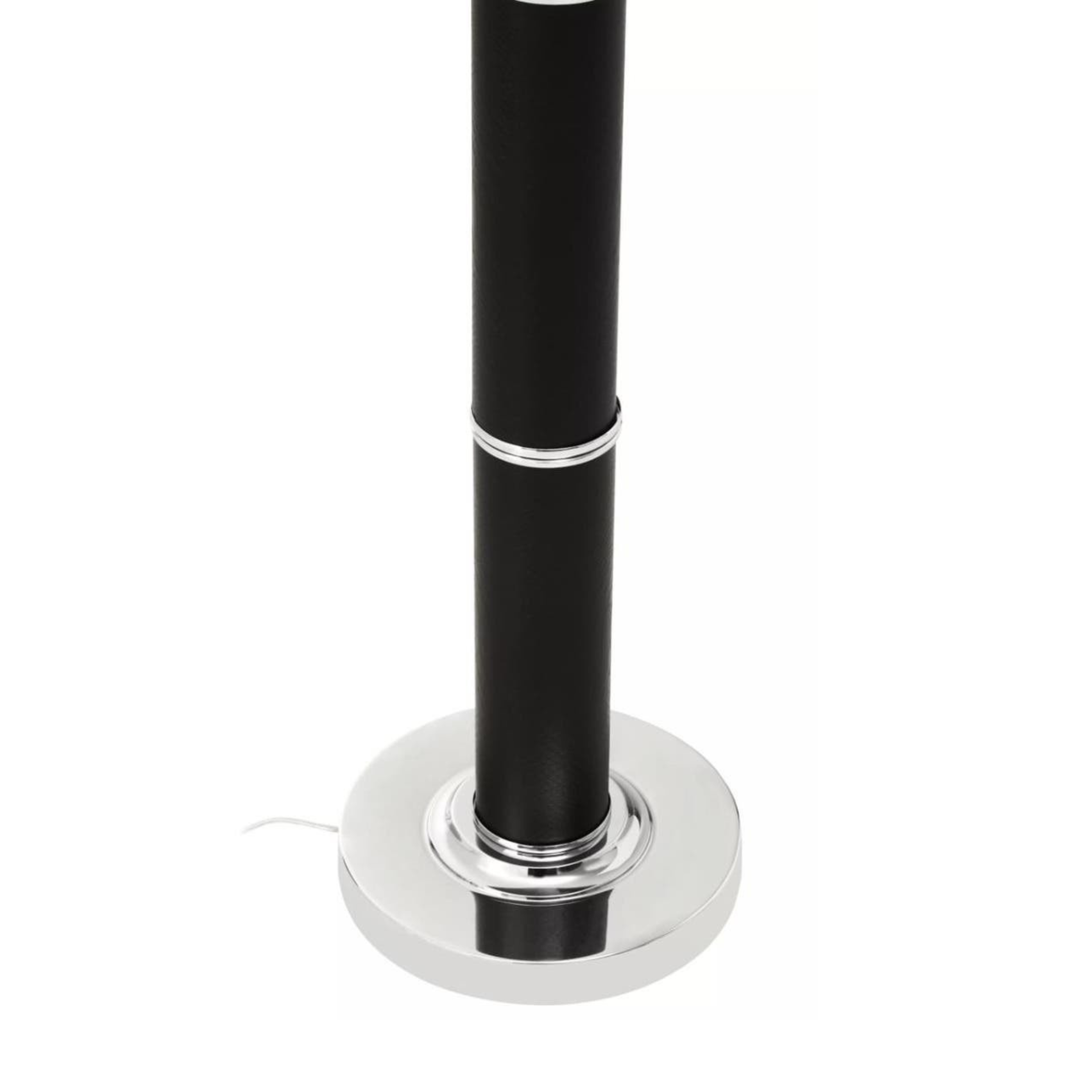Veridian Chrome & Black Snake Effect Floor Lamp Lighting 