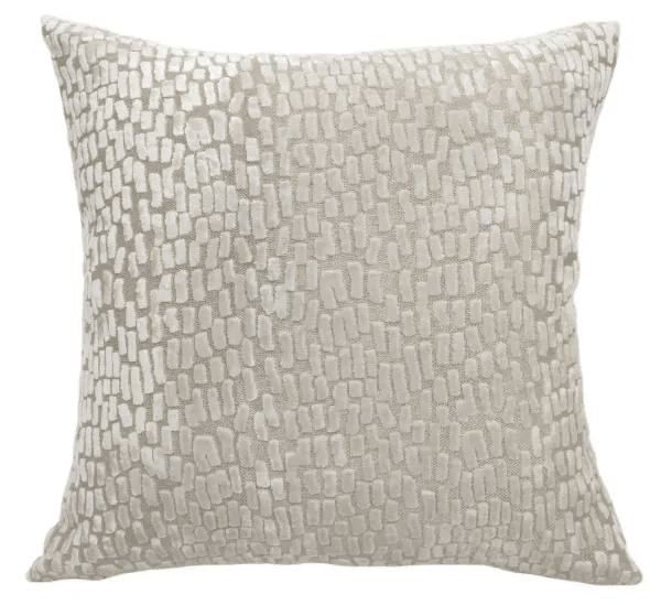Verona Ivory Metallic Textured Cushion - 43x43cm Textiles 