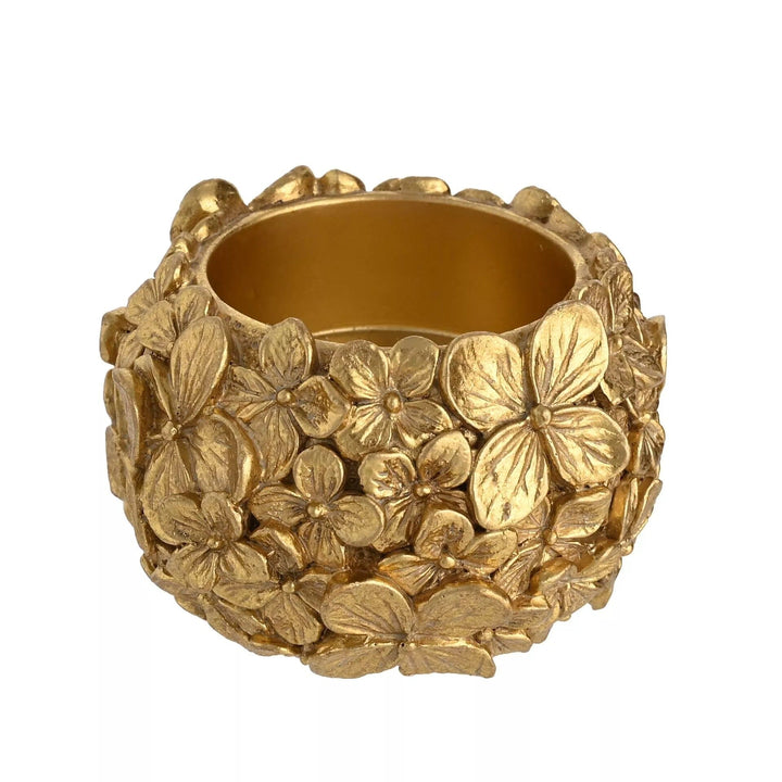 Vespera Gold 3D Flower Statement Tealight Holder Accessories 