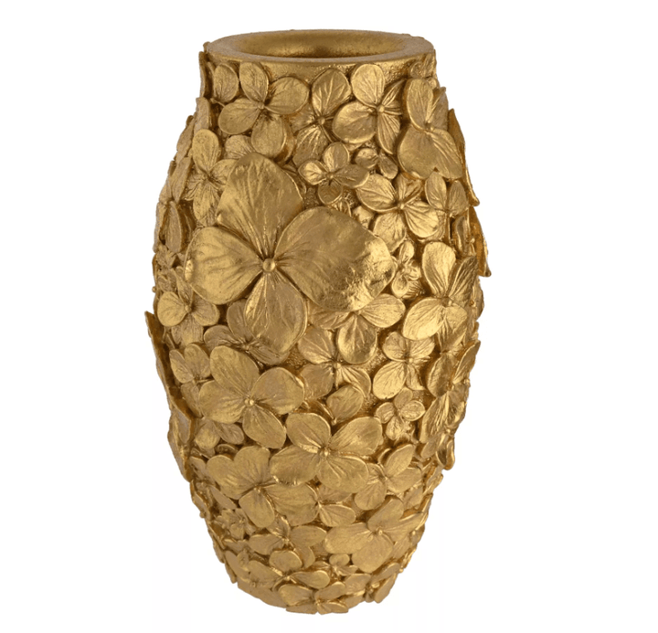 Vespera Gold 3D Flower Statement Vase Accessories 
