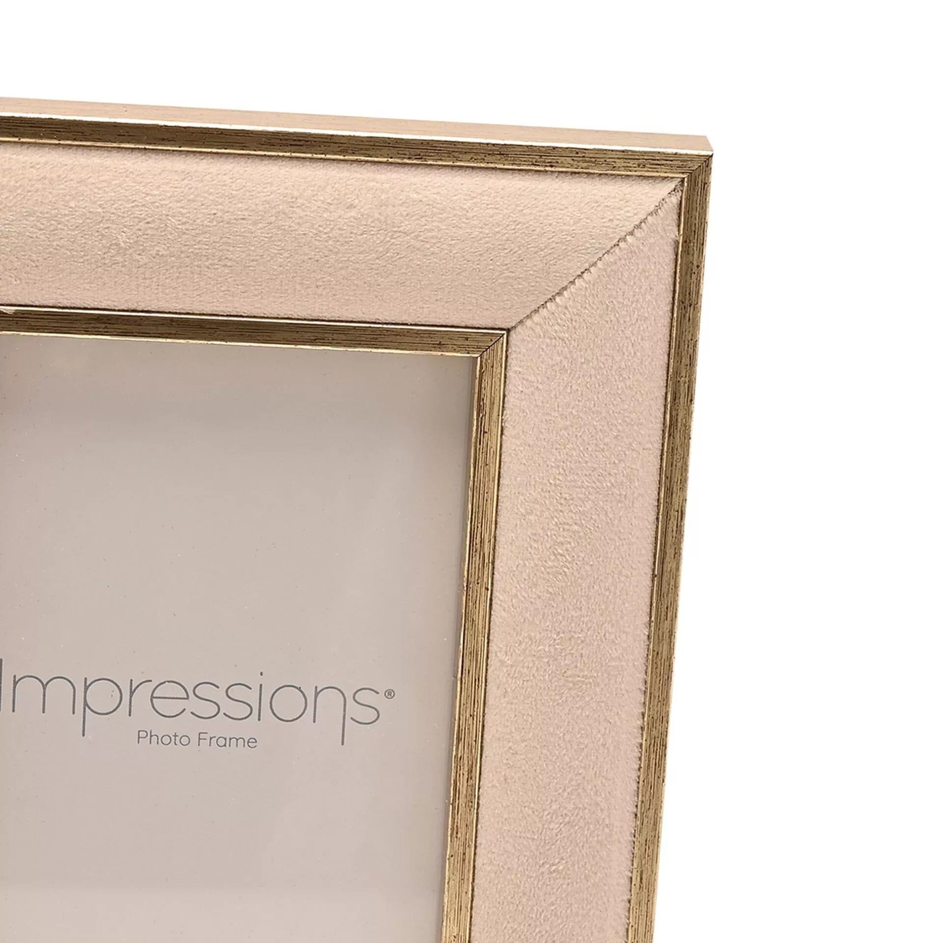 Vianne Cream Velvet & Gold Photo Frame - 4x6" Accessories 