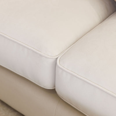 Victoria Cream Velvet 3 Seater Sofa Sofa 