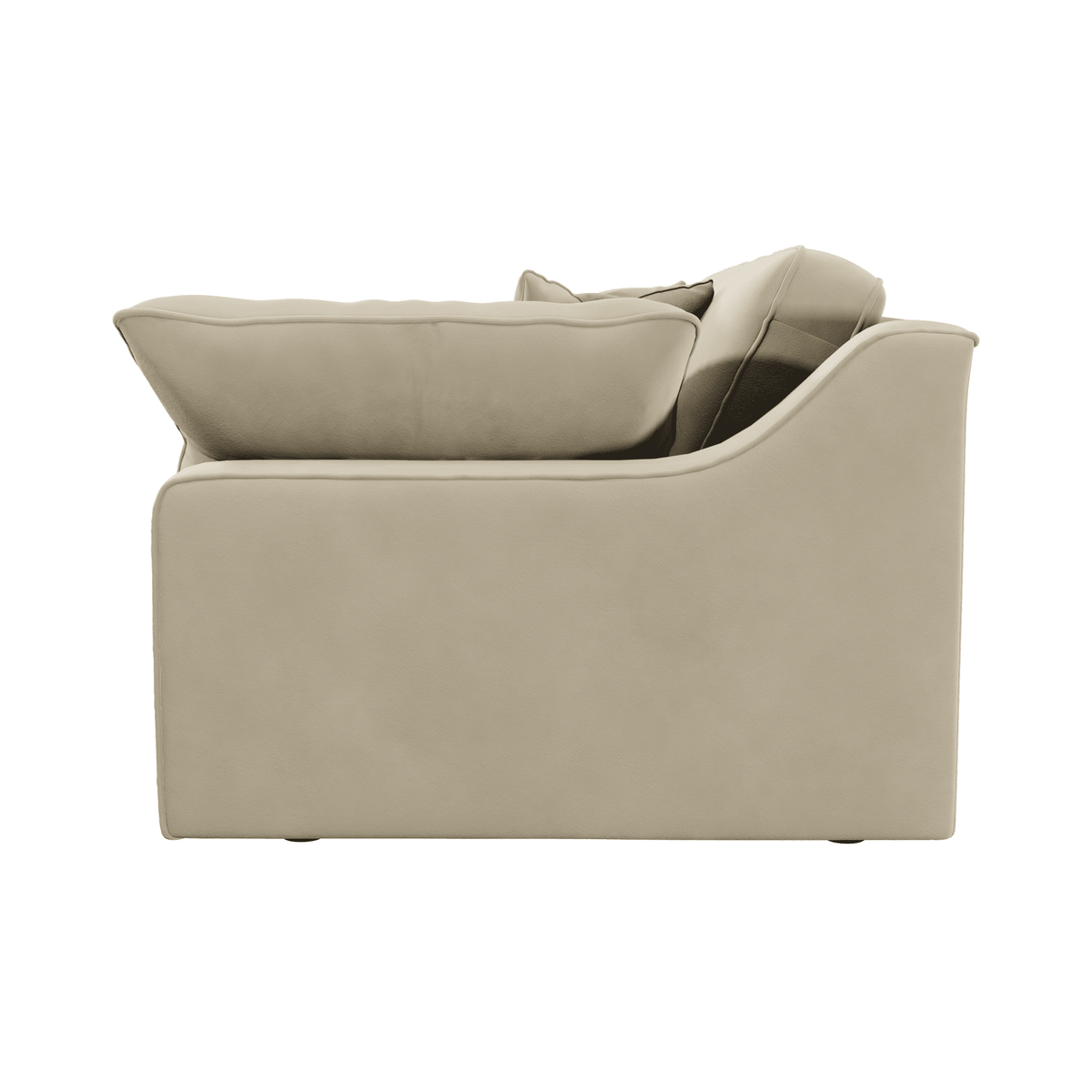 Victoria Cream Velvet 3 Seater Sofa Sofa 