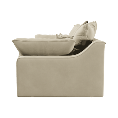 Victoria Cream Velvet 4 Seater Sofa Sofa 