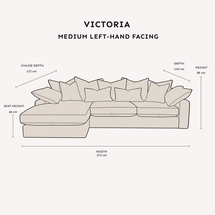 Victoria Cream Velvet Pillow Back Sofa Range MTO Sofa 