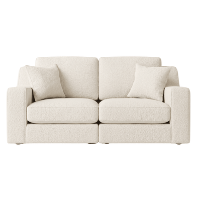 Victoria Ecru Boucle 4 Seater Sofa Sofa Formal Back 