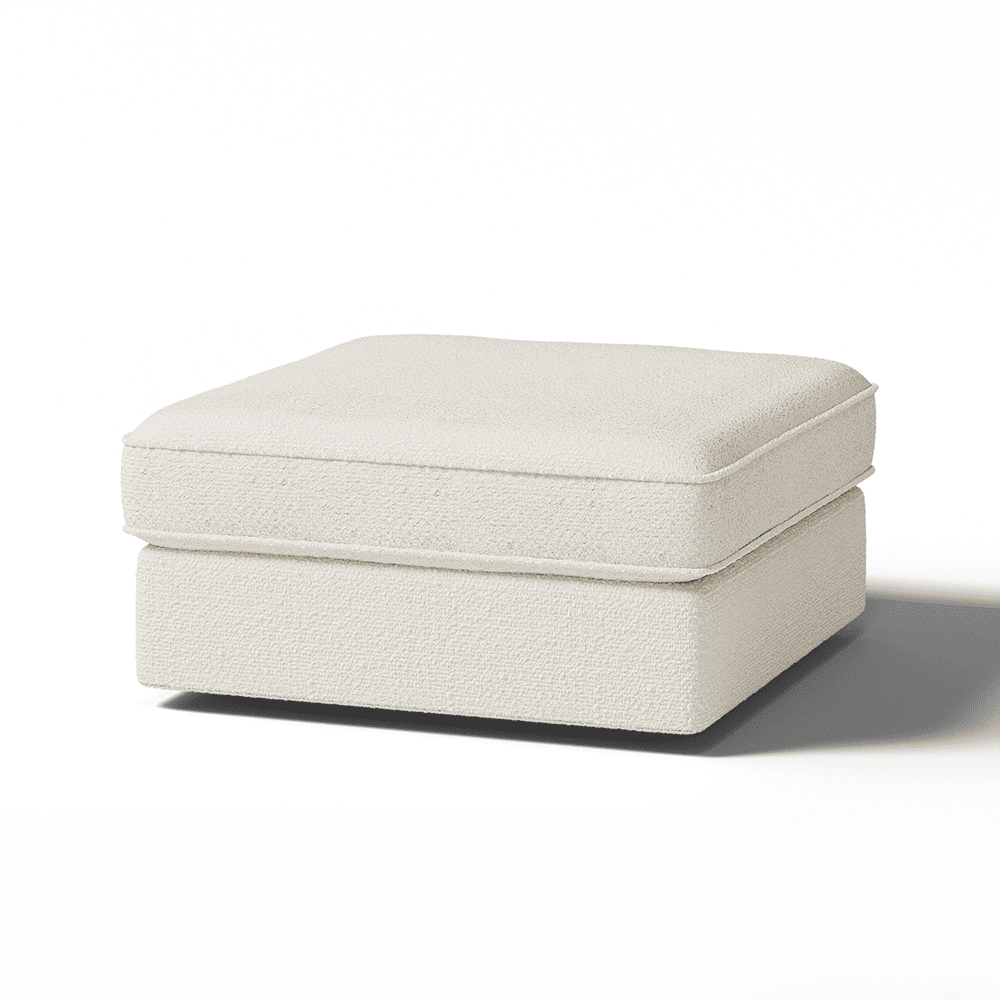 Victoria Ecru Boucle Footstool Sofa 