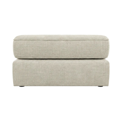 Victoria Beige Textured Footstool
