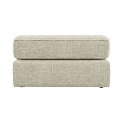 Victoria Beige Textured Footstool