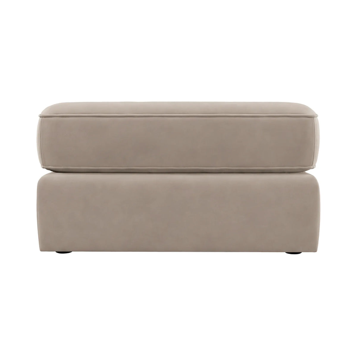 Victoria Mink Velvet Footstool