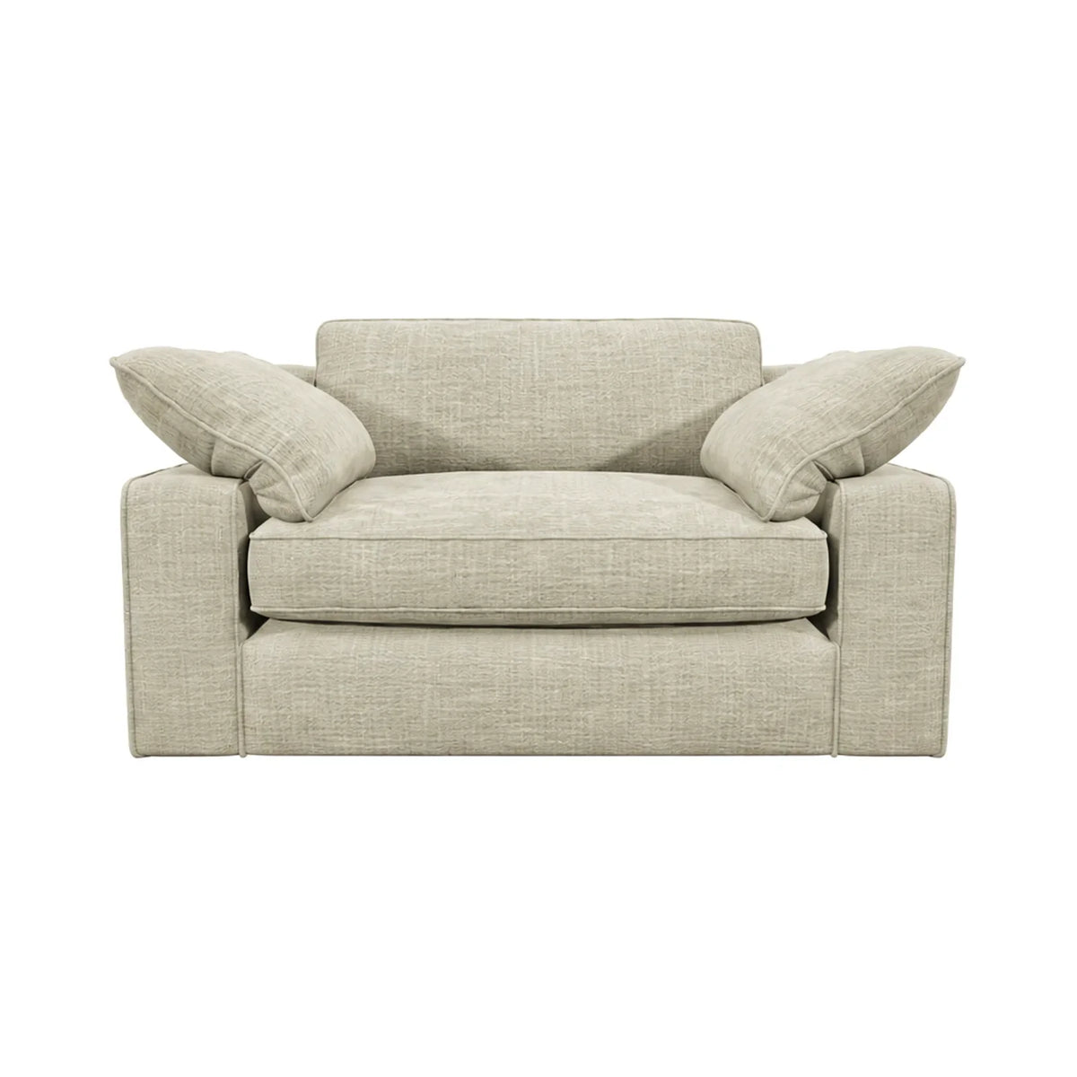 Victoria Beige Textured Love Seat