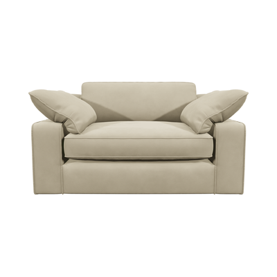 Victoria Cream Velvet Love Seat