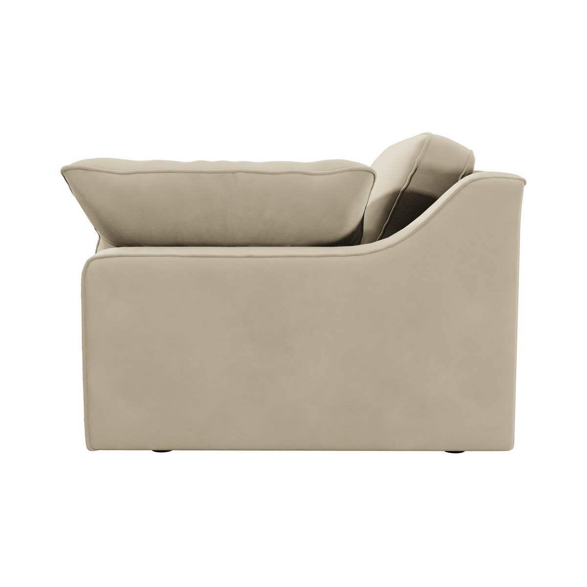 Victoria Cream Velvet Love Seat