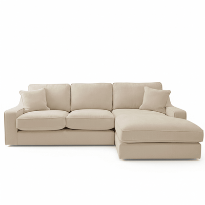 Victoria Luxury Beige Textured Sofa Range Sofa 