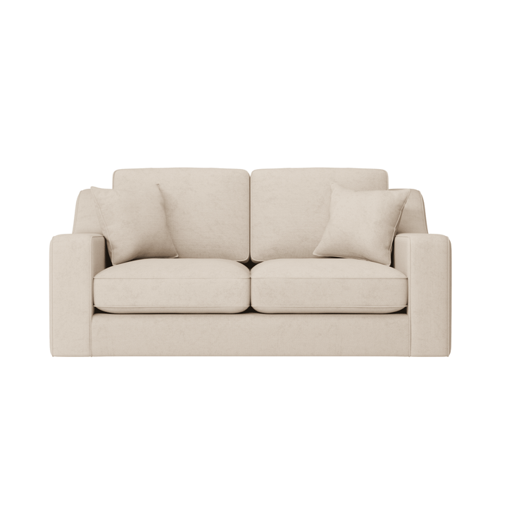 Victoria Luxury Beige Textured Sofa Range Sofa 3 Seater Sofa Standard Back 