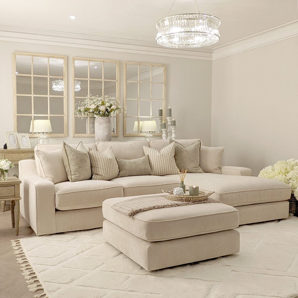 Beige Ranges Shop Victoria Luxury Beige Textured Sofa Range – Rowen Homes