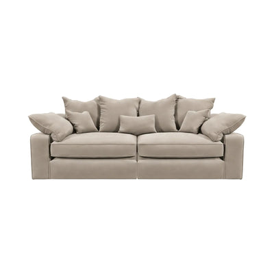 Victoria Mink Velvet 4 Seater Sofa Sofa 