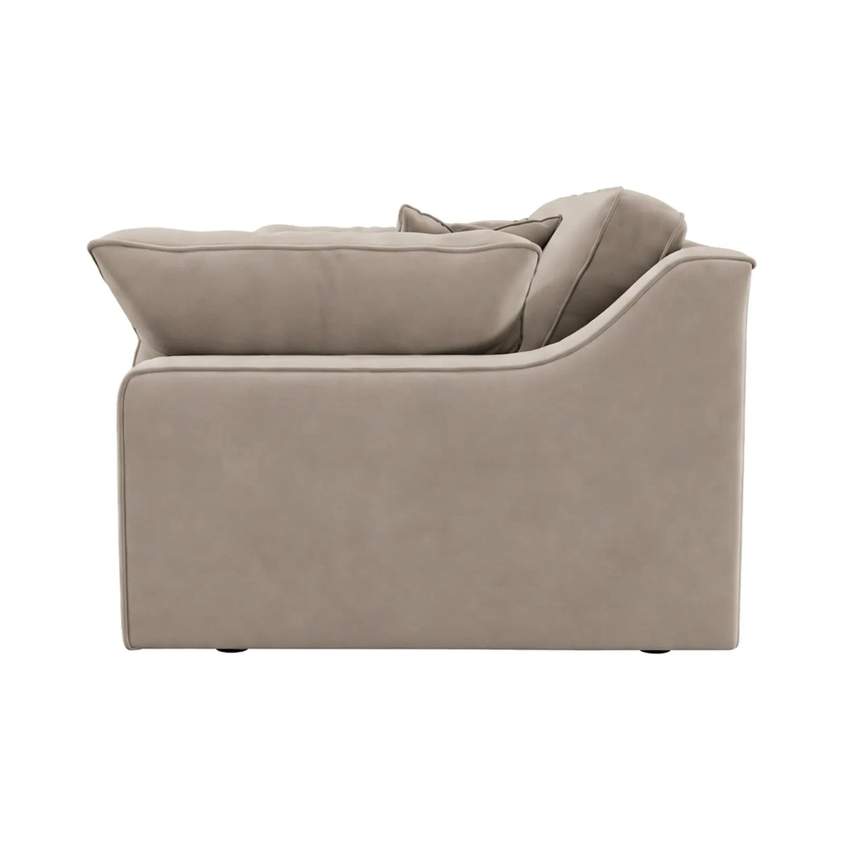 Victoria Mink Velvet 4 Seater Sofa Sofa 
