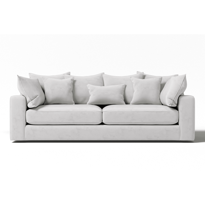 Victoria Silver Pillow Back 4 Seater Sofa Sofa 