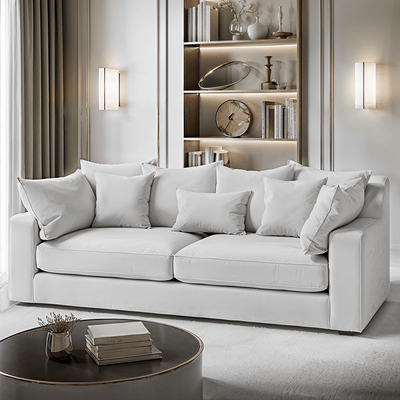 Victoria Silver Pillow Back Sofa Range MTO Sofa 4 Seater Sofa 