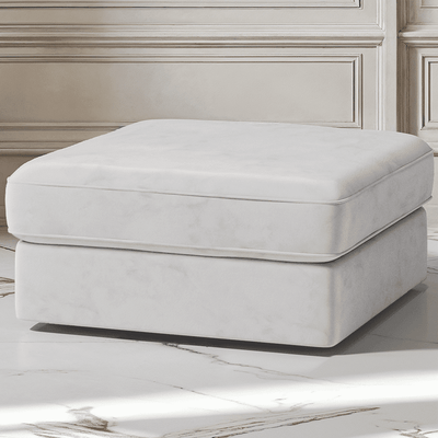 Victoria Silver Pillow Back Sofa Range MTO Sofa Footstool 