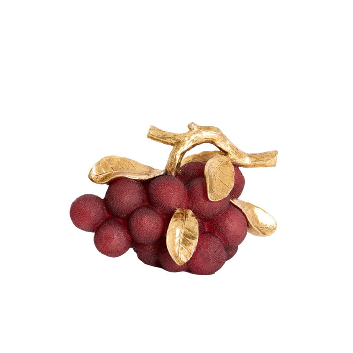 Vinora Burgundy Grape Ornament with Gold Detailing Accessories 