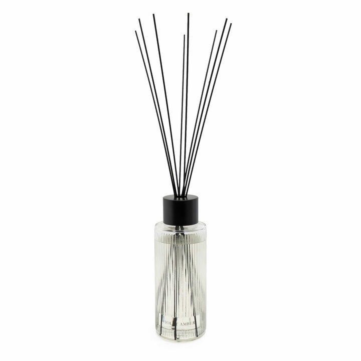 Violet Amber XL Ribbed Reed Diffuser - 1200ml Fragrance 