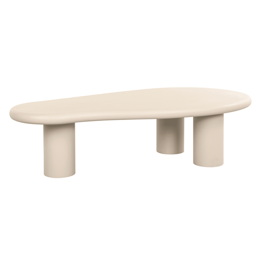 Wellington Beige Puddle Abstract Coffee Table Furniture 