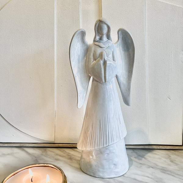 White Ceramic Decorative Angel Ornament Accessories 