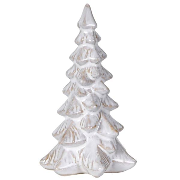 White Ceramic Decorative Christmas Tree Ornament Accessories 