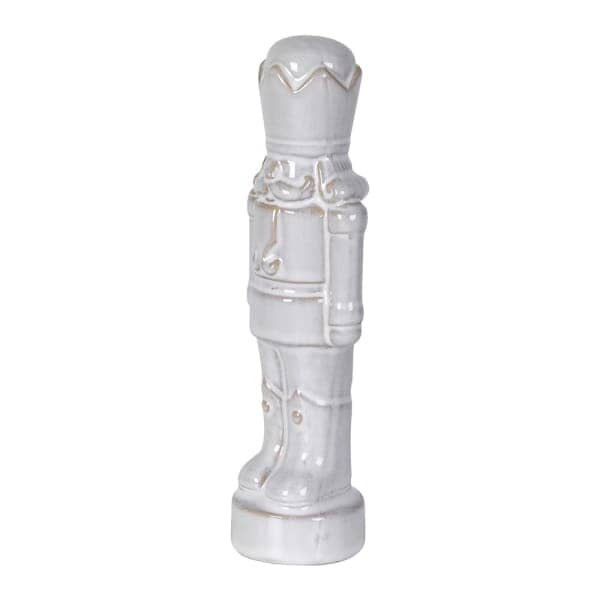 White Ceramic Decorative Nutcracker Ornament Accessories 