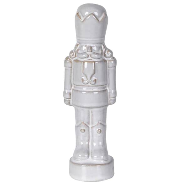 White Ceramic Decorative Nutcracker Ornament Accessories 