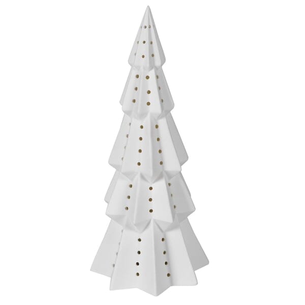 White Lit Tiered Decorative Christmas Tree Ornament Accessories 