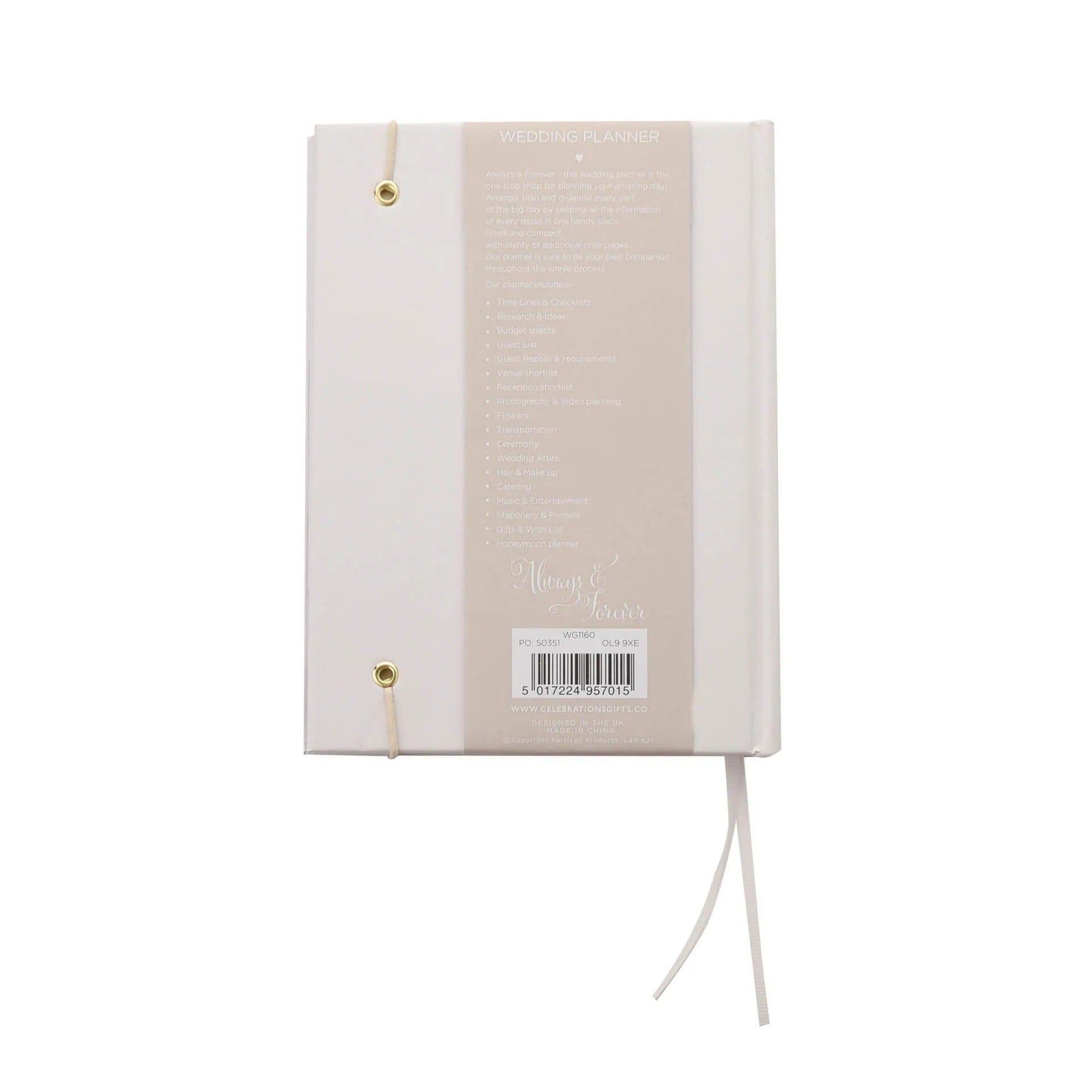 White Wedding Planner Accessories 