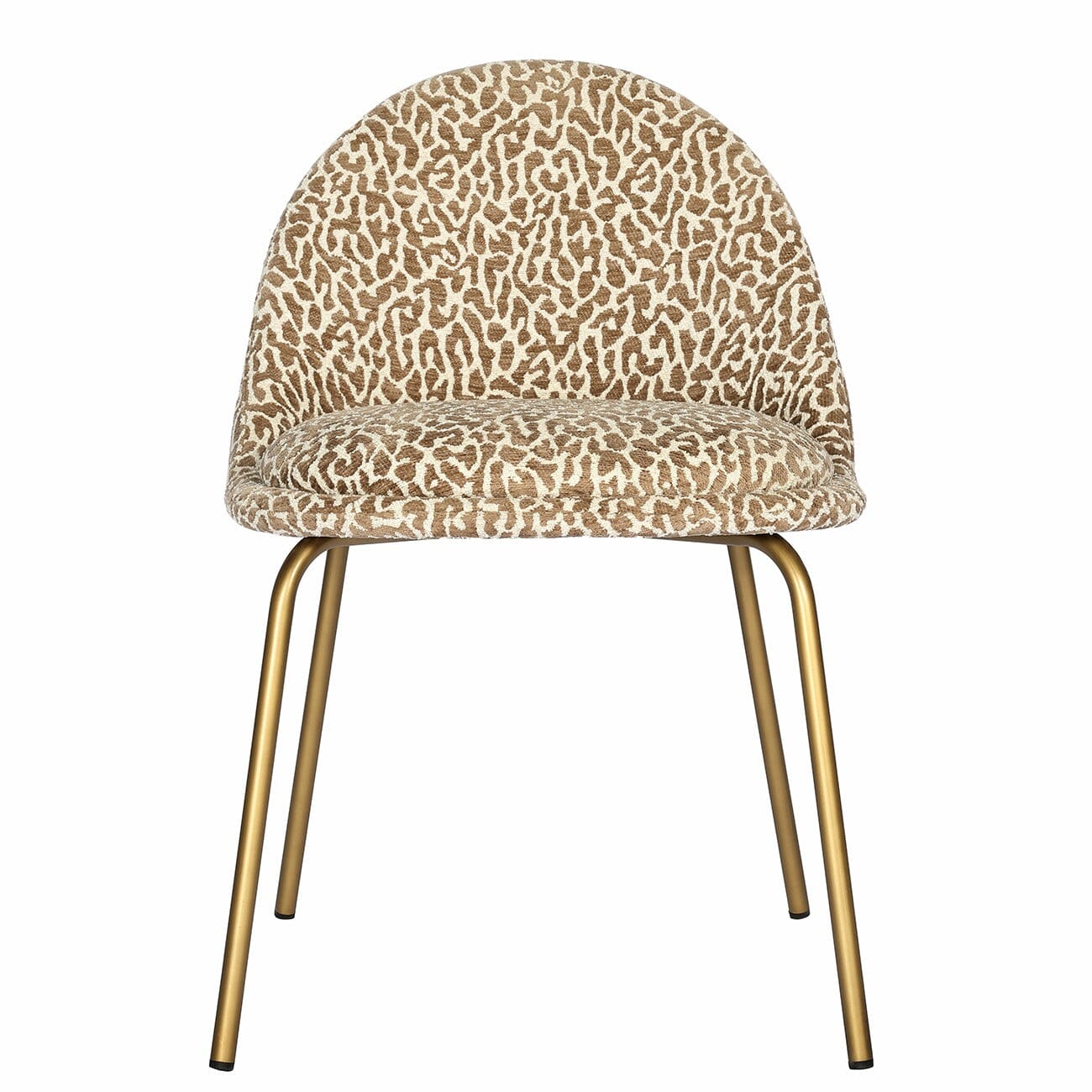 Wren Taupe Leopard Print Dining Chair - Set of 2 Furniture 