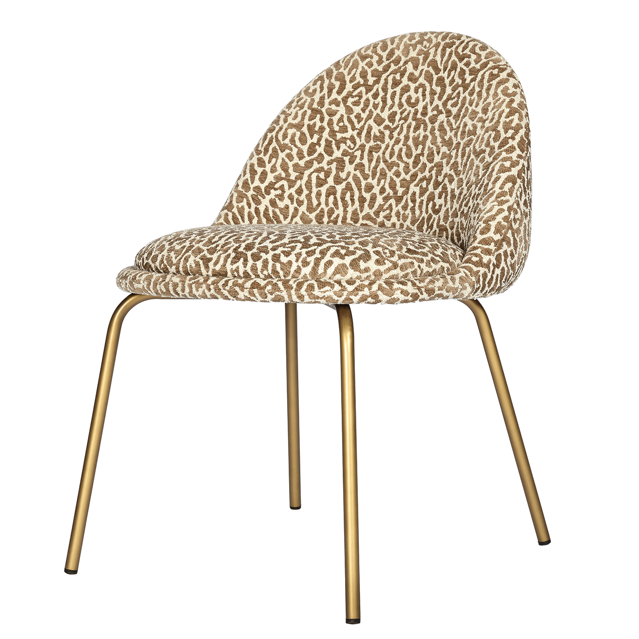 Wren Taupe Leopard Print Dining Chair - Set of 2 Furniture 