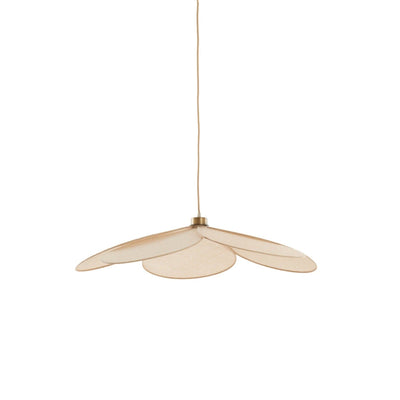 Wrenlee Beige Fabric Flower Shaped Ceiling Light Lighting 