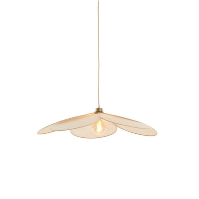 Wrenlee Beige Fabric Flower Shaped Ceiling Light Lighting 