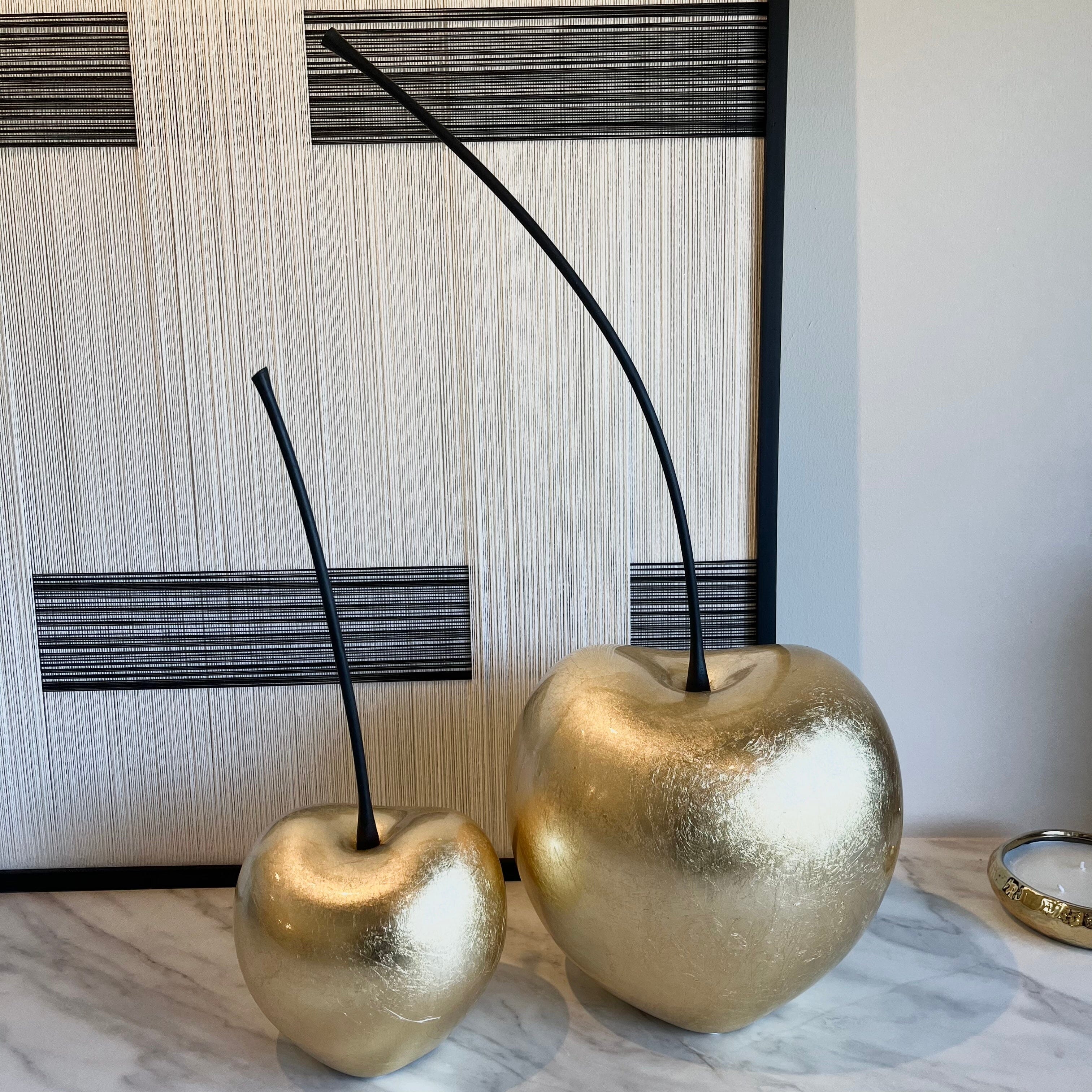 XL Gold Statement Cherry Ornament Accessories 