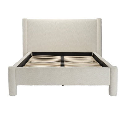 Yassine Snow Boucle Bed Beds and Headboards 